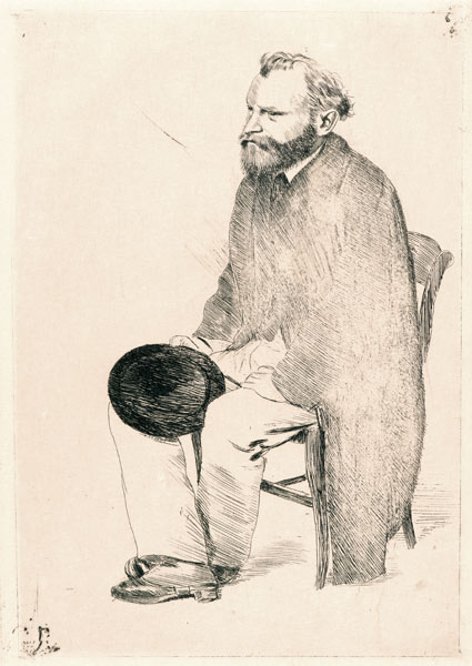 Porträt des Malers Édouard Manet (1832-1883) von Edgar Degas