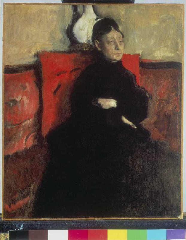 Portrait der Herzogin von Montejasi- Cicerale, der Tante des Künstlers. von Edgar Degas