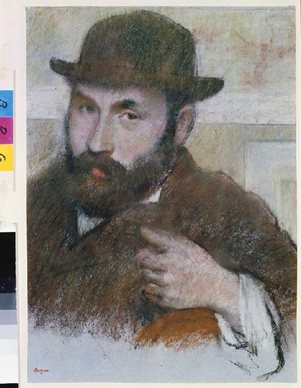 Selbstbildnis. von Edgar Degas