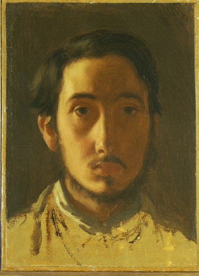 Self Portrait, c.1857 (oil on paper laid down on canvas) von Edgar Degas