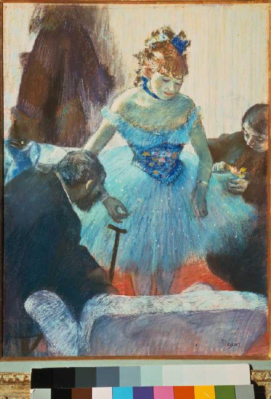 Tänzerin in der Garderobe. von Edgar Degas