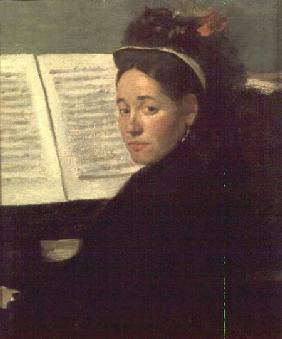 Mademoiselle Marie Dihau (1843-1935) at the piano c.1869-72