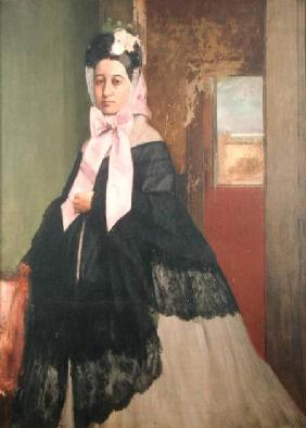Therese de Gas (1842-95), sister of the artist, later Madame Edmond Morbilli c.1863