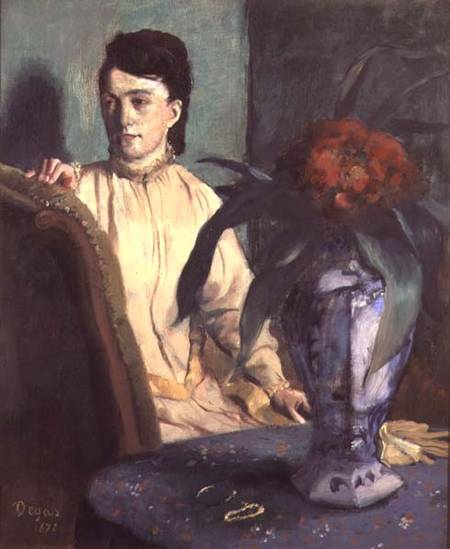 Woman with the Oriental Vase von Edgar Degas