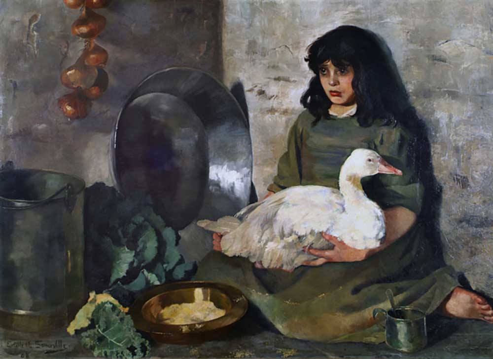 Das Gänsemädchen, 1888 von Edith Oenone Anna Somerville