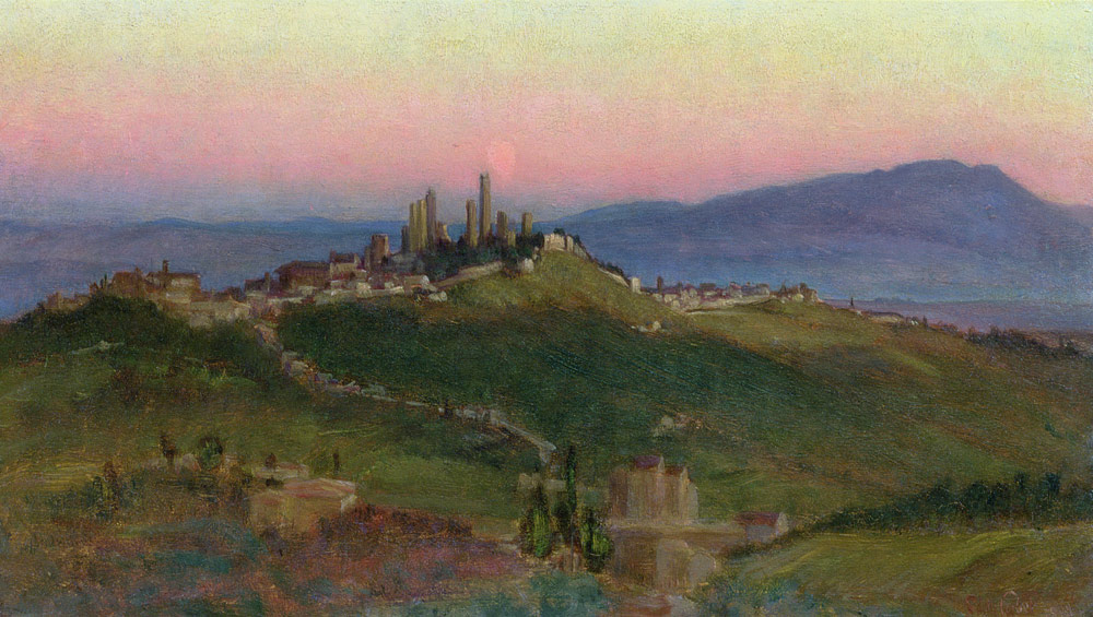 View of San Gimignano von Edith Ridley Corbet