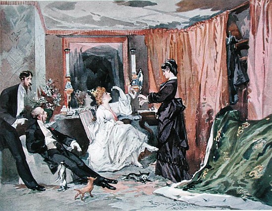 The Dressing Room of Hortense Schneider (1833-1920) at the Theatre des Varietes von Edmond Morin