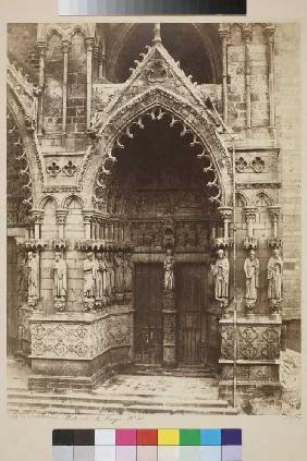 Amiens: Das 'Portail de la Vierge' an der Westfassade der Kathedrale 1860
