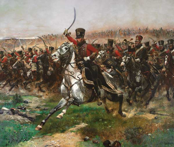 Vive L'Empereur (Attacke des 4. Husarenregiments in der Schlacht bei Friedland am 14. Juni 1807= von Edouard Detaille
