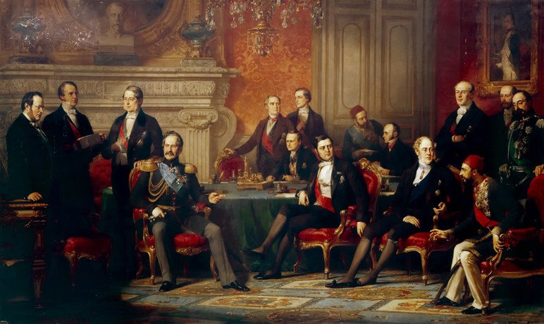Der Pariser Kongress 1856 von Edouard Louis Dubufe