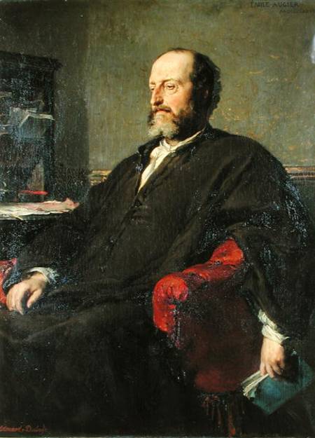 Guillaume Victor Emile Augier (1820-89) von Edouard Louis Dubufe