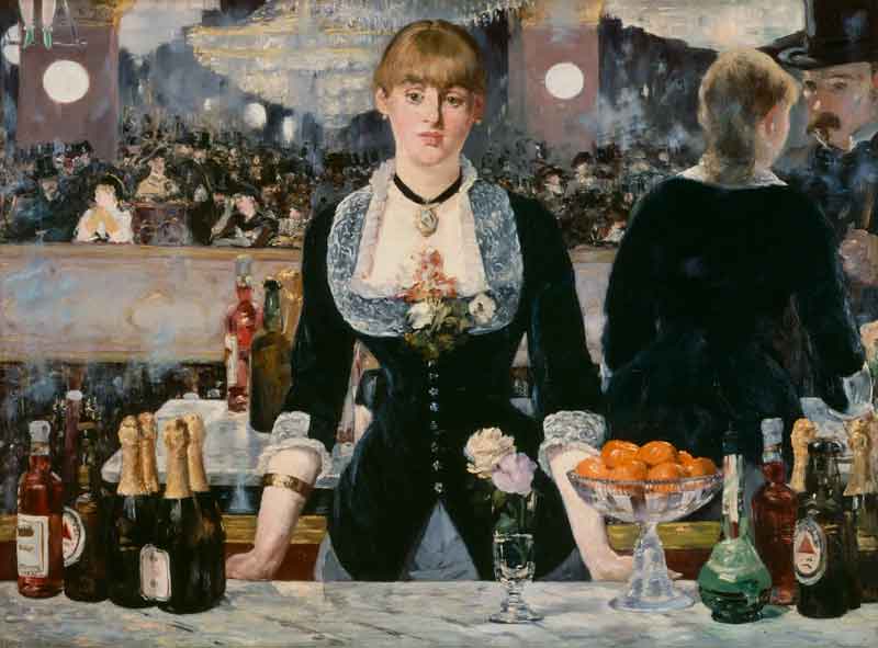 Bar in den Folies Bergeres. von Edouard Manet