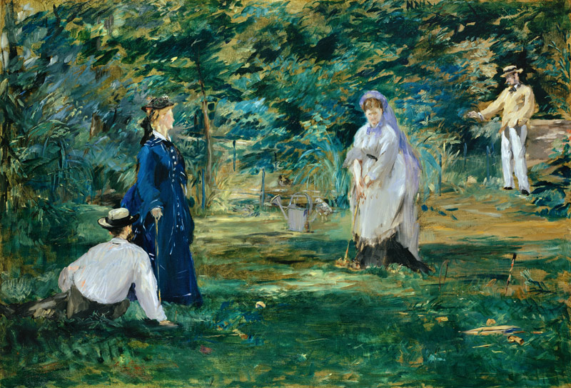 Die Krocketpartie von Edouard Manet