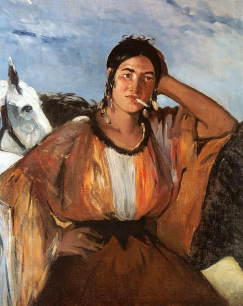 Gypsy with a Cigarette von Edouard Manet