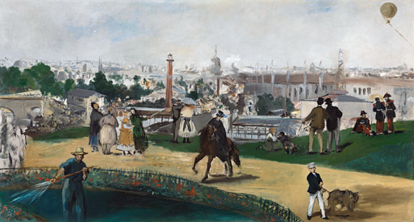 Blick auf die Pariser Weltausstellung 1867 (Vue de L’Exposition Universelle de 1867) von Edouard Manet