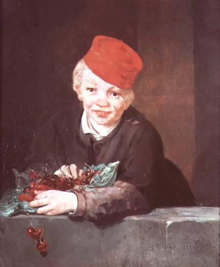 The Boy with the Cherries von Edouard Manet