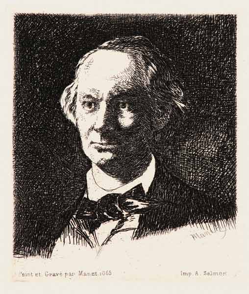 Porträt des Dichters Charles Baudelaire (1821-1867) von Edouard Manet