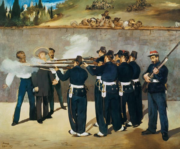 Die Erschießung Kaiser Maximilians von Mexico von Edouard Manet