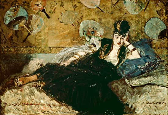 Die Dame mit den Fächern (Nina de Callias) von Edouard Manet