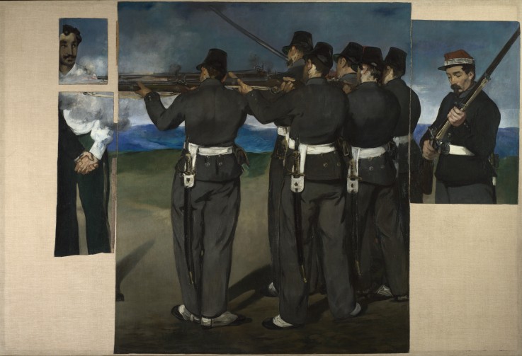 Die Erschießung Kaiser Maximilians von Mexiko von Edouard Manet