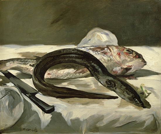 Eel and Red Mullet von Edouard Manet