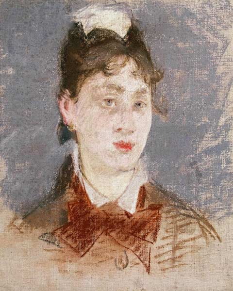 Junge Frau in einer Volantbluse von Edouard Manet