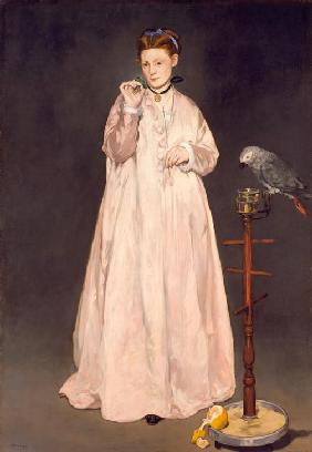 La femme au perroquet (Die Dame mit dem Papagei) 1866