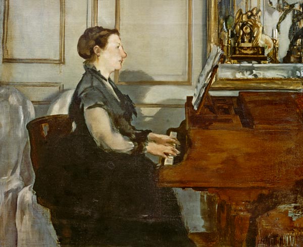 Madame Manet at the Piano von Edouard Manet