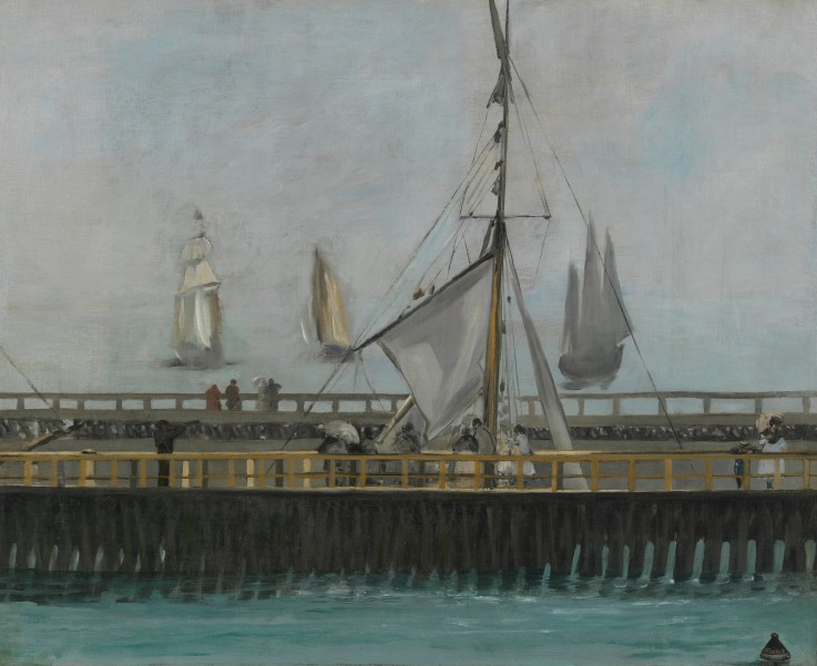 Pier von Boulogne-sur-Mer von Edouard Manet