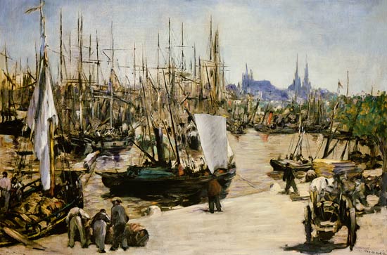 Hafen von Bordeaux von Edouard Manet