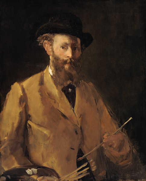 Selbstbildnis mit Palette von Edouard Manet