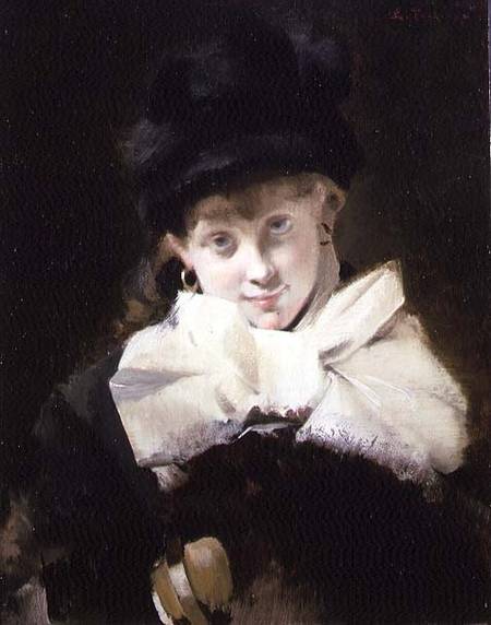 Portrait of a Young Girl von Edouard Toudouze