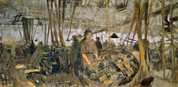 Interior of a Munitions Factory: The Forge, 1916-17 (tempera on canvas)  von Edouard Vuillard