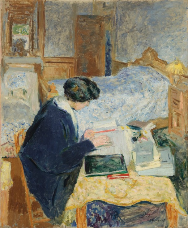 Lucy Hessel beim Lesen (Lucy Hessel lisant) von Edouard Vuillard
