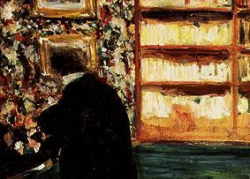 Monsieur Natanson in seiner Bibliothek. von Edouard Vuillard