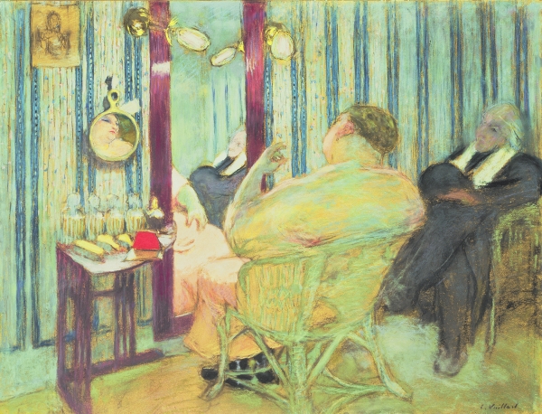 Sacha Guitry (1885-1957) in His Dressing Room, 1911-12 (pastel on paper)  von Edouard Vuillard