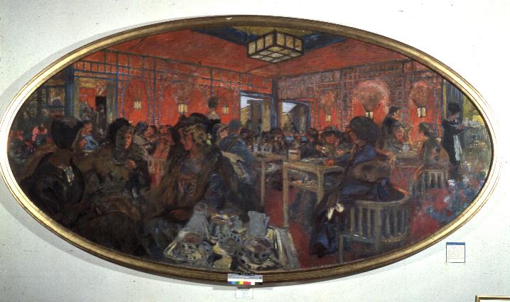 The Tea Room in the Grand Teddy, 1918/9  von Edouard Vuillard