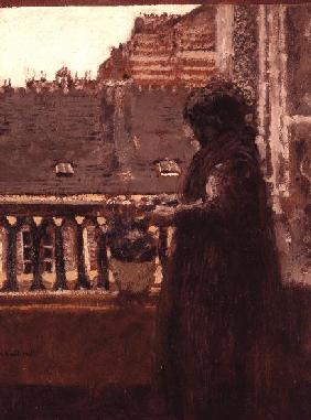 Madame Vuillard on her Balcony, c.1899 (panel) 