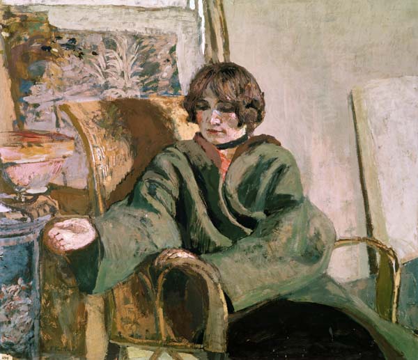 Woman seated next to a stove (oil on canvas)  von Edouard Vuillard