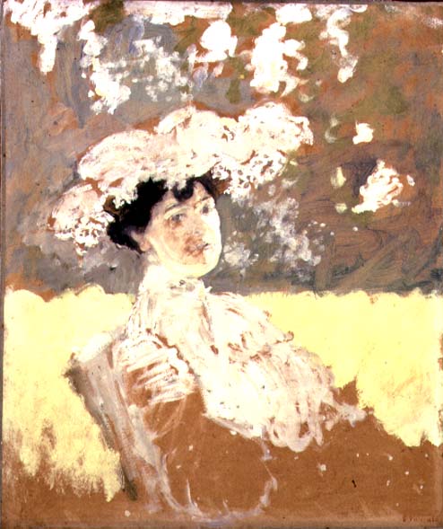 Woman with a Hat, 1901 (oil on board)  von Edouard Vuillard