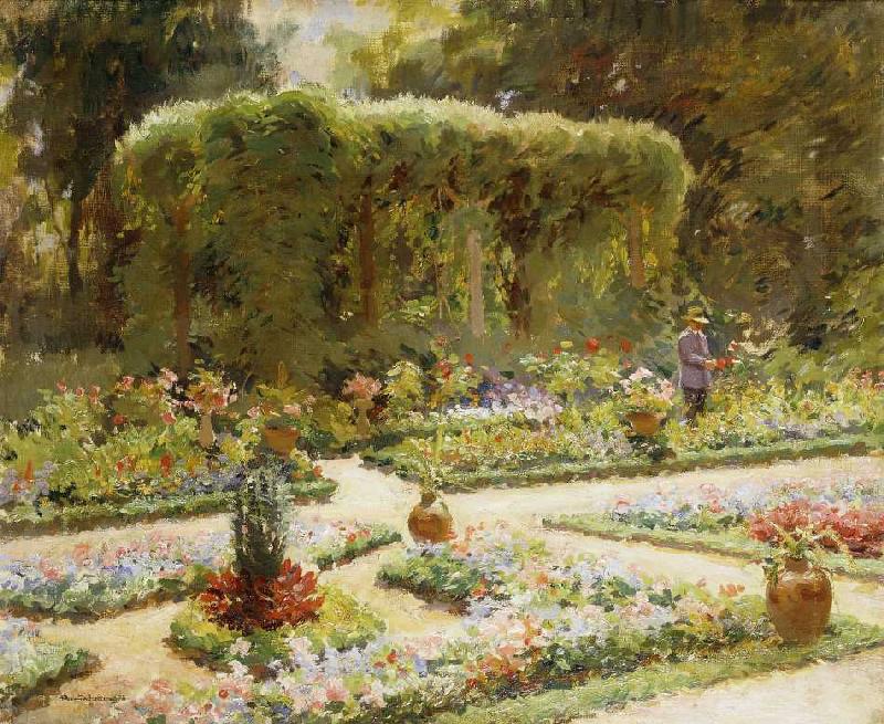 Im Garten von Edouard Gaetan Charles Ansaloni