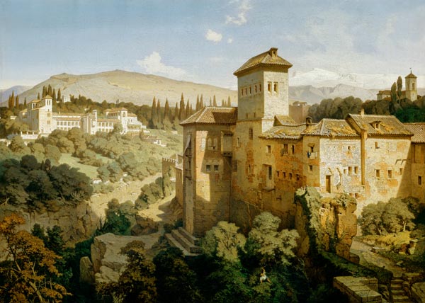 Das Generalife bei Granada. von Eduard Gerhardt
