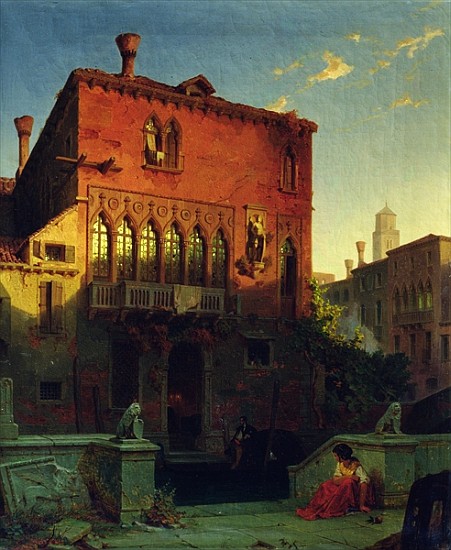 The House of Othello, the Moore in Venice von Eduard Gerhardt