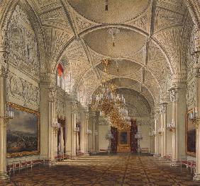 Der Alexander Saal im Winterpalast in St. Petersburg 1861