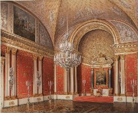 Der Peter-Saal (Kleiner Thronsaal) im Winterpalast 1863