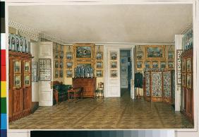 Die Interieurs des Winterpalastes. Das Ankleidezimmer des Kaisers Alexander II. 1874
