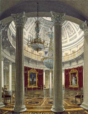 Die Rotunde im Winterpalast in St. Petersburg 1862