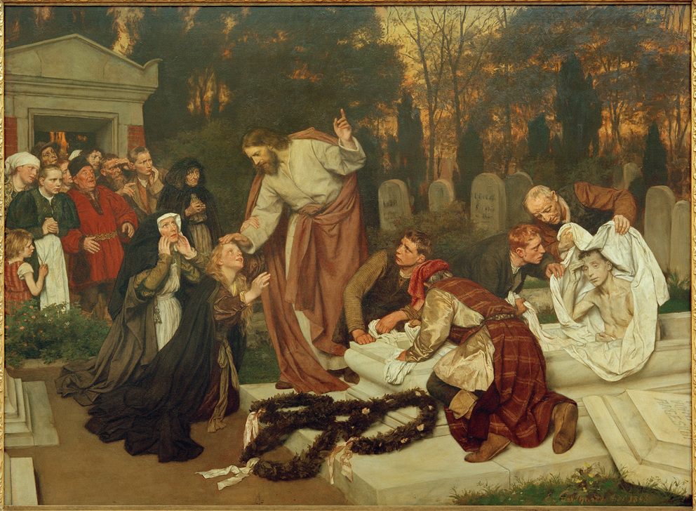 Die Auferweckung des Lazarus von Eduard Karl Franz von Gebhardt
