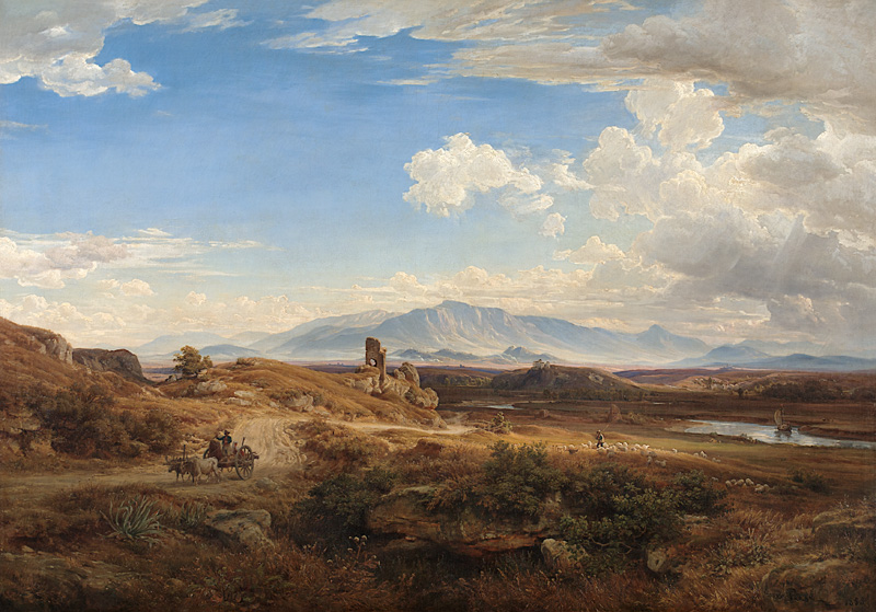 Campagna-Landschaft bei Torre del Quinto von Eduard Wilhelm Pose