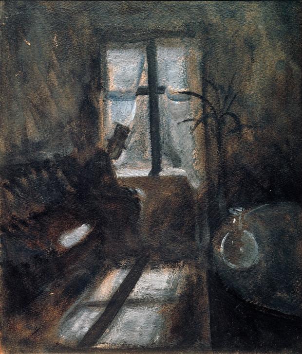 Nacht in Saint-Cloud von Edvard Munch